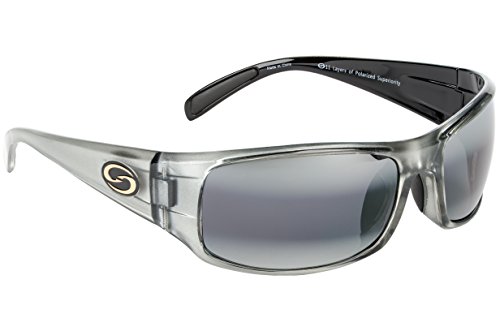 Strike King S11 Optics Full Frame Polarized Sunglasses (Clear Gray Metallic-Back Two Tone Gray)