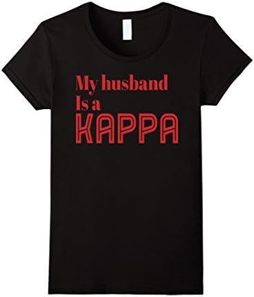 Womens Silhouettes My husband is a Kappa A Psi (Phi Nu Pi) XL Black
