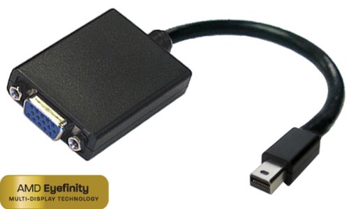 Accell Mini DisplayPort to VGA Active Adapter - AMD Eyefinity Certified, 1920x1200 (WUXGA) @60Hz - Retail Package