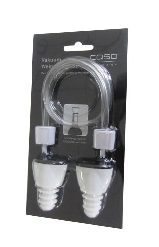 Caso 1322 Wine Stopper Suitable for all Caso Vacuum Sealers/to Preserve Aroma of Open Wine Bottles/Reusable - Set of 2 - Thumbnail 3