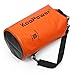 Koopower Dry Bag Sack, 20L Dry Gear Backpack with Universal Waterproof Phone Case for Boating, Kayaking, Rafting, Fishing, Camping, Canoeing, Swimming, Snowboarding, Driving (Orange)