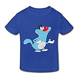 RenHe Toddler Funny Oggy And The Cockroaches T-shirts Size 3 Toddler RoyalBlue