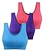 Plus Size Sports Bras for Women Wireless Pack Padded Yoga Bra with Removable Pads 2X-Large 3 pack-ABL PP WRD