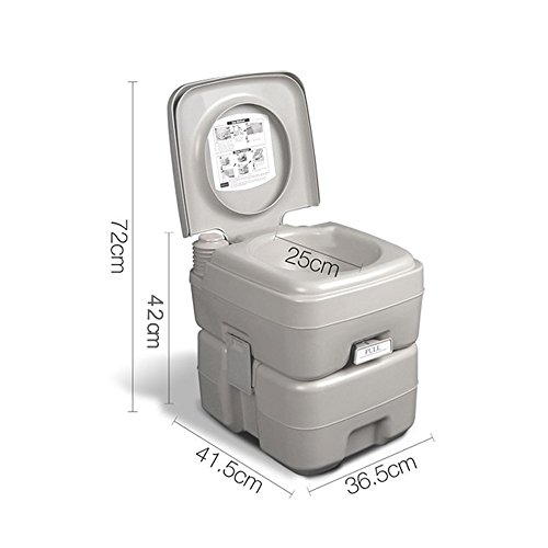 Z ZTDM Portable Toilet Potty for Camping Recreation, Travel, Car, Boat, Caravan, Campsite, Hospital - 5 Gallon Holding Tank - Thumbnail 4