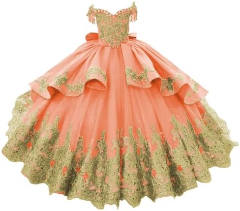 orange pink quinceanera dresses Amarra 54228 Long Quinceanera Dress Champagne/Multi / 20
