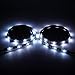 SUPERNIGHT USB Bias Lighting - LED TV Backlight Strip - 2pcs x 3.3ft 15leds 5050 RGB LED Strip Light with Remote Controller