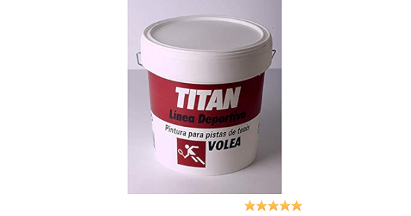 TITAN - Pintura Tenis Volea Verde Titan 4 L : Amazon.es ...