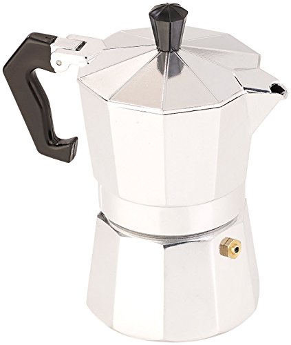 Cucina di Modena Espresso Campingkocher: Espressokocher für 3 Tassen, Gas-, Elektro- & Glaskeramik-Herd, 150 ml (Mokka…