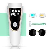 Hair Removal for Women and Men, IPL Laser Permanent Hair Removal System 500,000 Flashes Device Professional Facial Electrolysis Light Hair Remover Painless Skin Rejuvenation Home Use