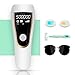 Hair Removal for Women and Men, IPL Laser Permanent Hair Removal System 500,000 Flashes Device Professional Facial Electrolysis Light Hair Remover Painless Skin Rejuvenation Home Use