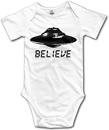 CHYY Newborn's UFO Funny Alien Area 51 I Want To Believe Xfiles Organic Baby Onesie Jumpsuits