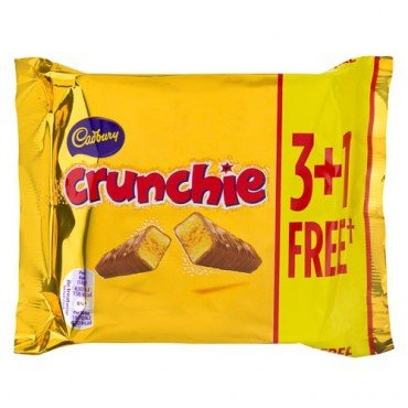 Original Cadbury Crunchie 3+1 Free Pack-Imported From The UK England