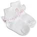 Jefferies Socks Cluny And Satin Lace Sock White/Pink, 3-12 Months