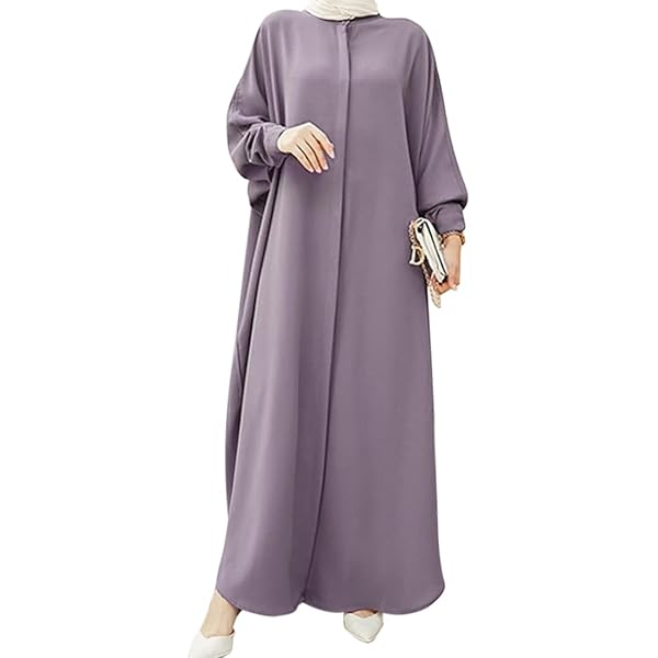 Vsadsau Muslim Abaya Dress Chiffon Flower Hijab Long Dresses