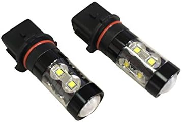 Led Import USA Extremely Bright 50 W Projector CREE LED Bulbs for Fog Lights Daytime Running DRL P13W 6000K Xenon White