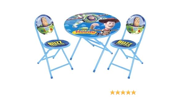 toy story folding table and chairs set