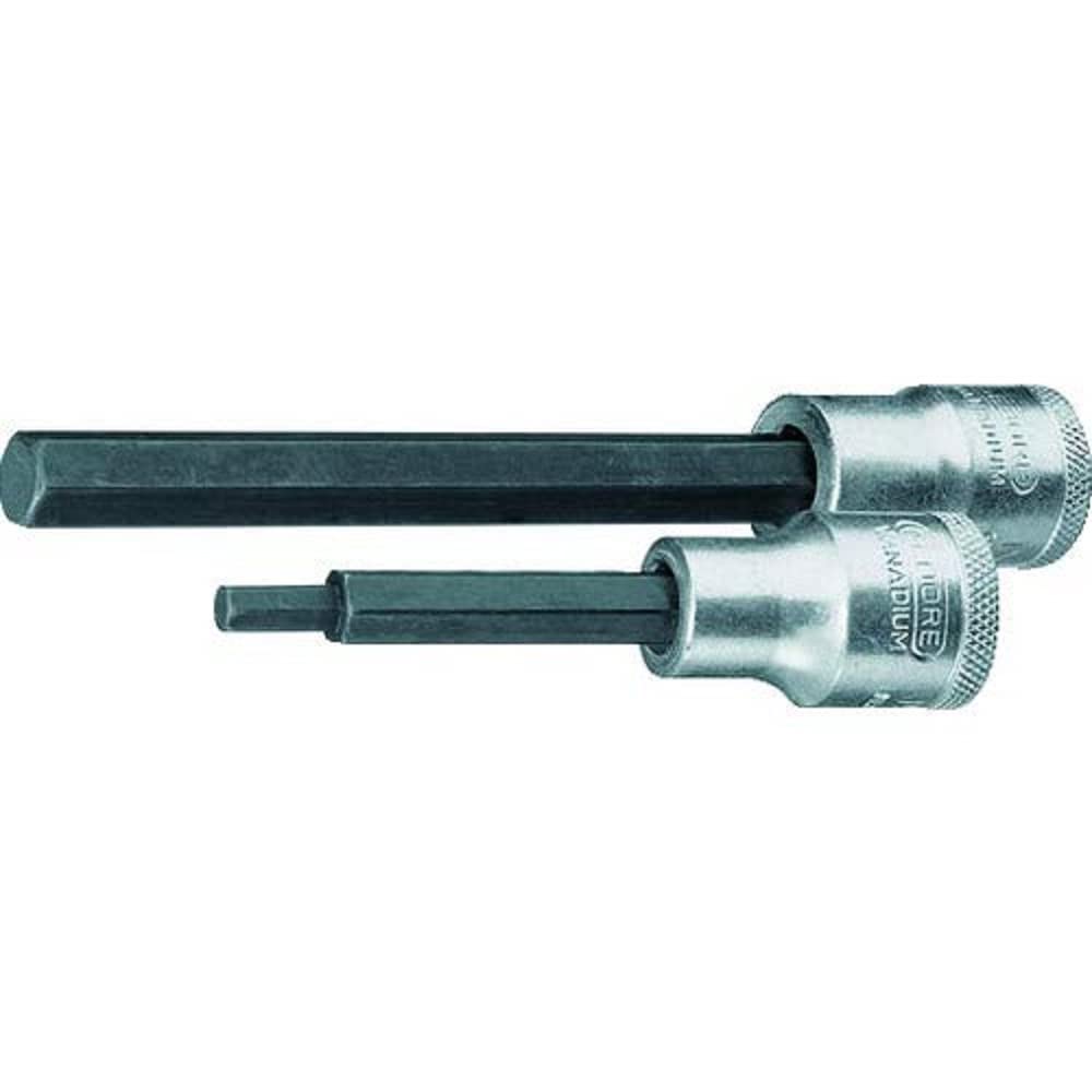 GEDORE Screwdriver Bit 1/2 Inch 140 mm Inner Hexagonal 9 mm, 1 Piece, in 19 L 9-140
