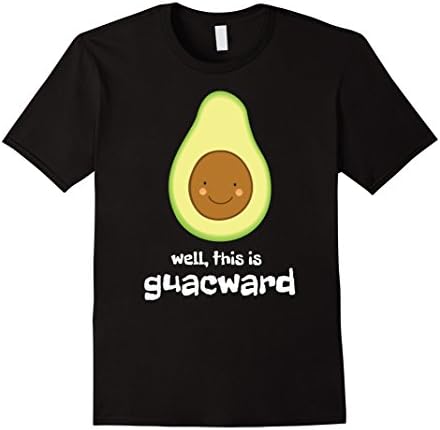 Mens Avocado Shirt: Well This Is Guacward Cute Taco Tee XL Black