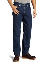 Apparel: Levis Mens 550 Relaxed Fit Jean, Dark Stonewash, 36x32 - Levi's