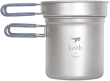 Amazon Keithチタン鍋アウトドア鍋キャンプ調理器具 Keith コッへル クッカーセット