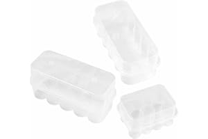 3 Pieces 10 Slots Plastic Case Vial Organizer for Refrigerator Fridge Freezer Safe Holder Stackable for Insulin 3ml 5ml and 1