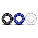 Blush Novelties Sex Toys Penis Ring - Cockring Sexual Stimulation Device with 3 Pcs Black, Blue, Clear - Enhancing Long Lasting Stronger, Adult Sex Toys for Men or Couple Pleasure