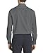 Van Heusen Men's Herringbone Regular Fit Solid Spread Collar Dress Shirt, Black Pepper, 18