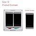CEESC Cat Door for Windows & Sliding Glass Door (Outer Size 7.5