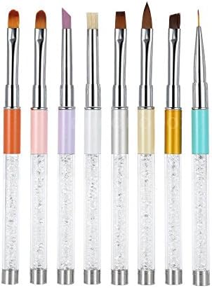 nail painting brush 8Sizes Nail Art UV Gel Brush Set Nail Painting Sculpturing Design Line Pen nail painting kit