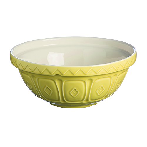 Mason Cash Earthenware Mixing Bowl, S12, 11-1/2-Inches, 4-1/4-Quarts, Bright Yellow
