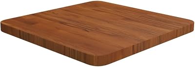 vidaXL Solid Oak Wood Table Top 40x40cm Dark Brown Treated Desktop for Furniture