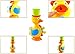 FUNERICA Large Yellow Duck Bath Toy for Toddler and Baby - Super Interactive Bathtub Water Fun! Bonus: Floating Fish