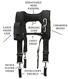 TradeGear Electrician's Belt & Bag Combo - Heavy Duty Electricians Tool Belt Designed for Maximum Comfort & Durability - Ideal for All Electricians Tools (SUSPENDERS)
