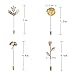 Brooches Pin Lapel Pin Boutonniere Set, Long Needle Plug Camellia/Maple Leaf Corsage for Suit Dress