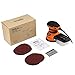 TACKLIFE Orbital Sander 5-Inch with 12Pcs Sanding Discs, Variable Speed Random Orbit Sander for DIY - PRS01A