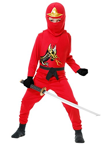 Red Ninja Avenger II Kids Costume