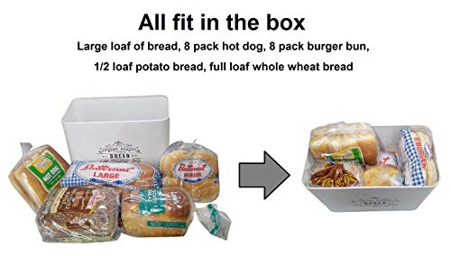 Metal bread box + cutting board. Storage bin kitchen decor. Kitchen storage container. breadbox basket. kitchen countertop organizer. Tin box. Premium Present brand.