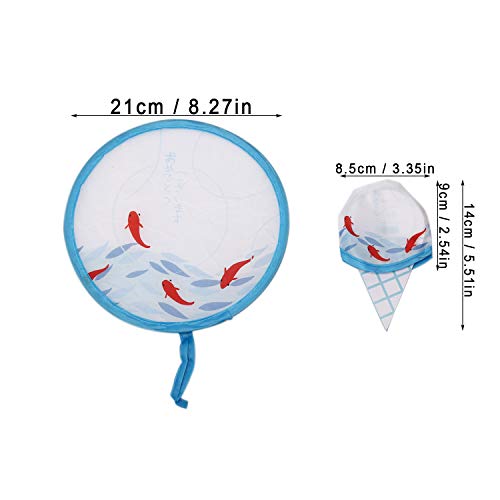 MeiMeiDa 10 PCS Round Foldable Fan Pocket Folding Fans with Pouch, Collapsible Fans Handheld for Everybody at The Party as Dec or Goody Bags Fillers and Generate a Breeze for Yourself in Summer