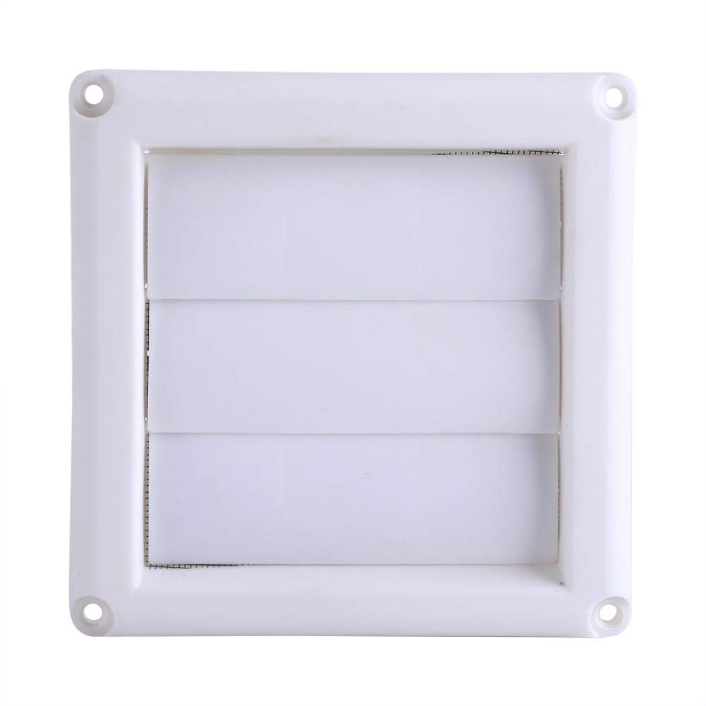 Plastic Air Vent Grille, 1PC Plastic Air Outlet Grille Cover 3 Flaps Wall Duct Ventilation Grill with Net New for Duct Opening(15 * 15cm)