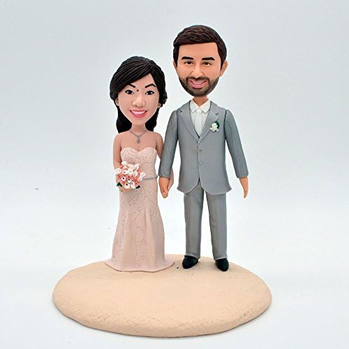 Wedding Custom Bobbleheads,Bobbleheads Cake Toppers,Personalized Bobbleheads,Custom Funny Cartoon Figure
