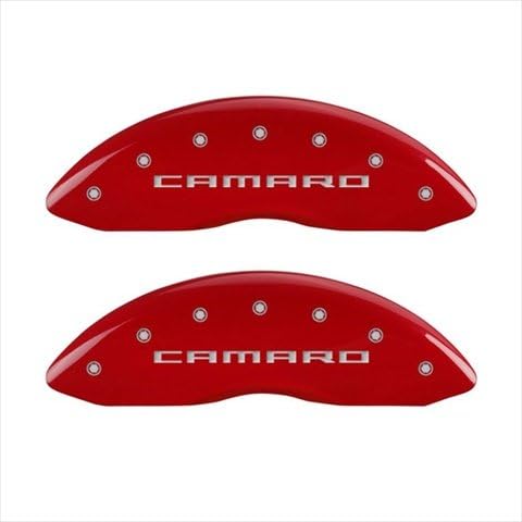 MGP Caliper Covers 14033SCR5RD Generation 5 & Camaro Red Caliper Covers - Engraved Front & Rear44; Set of 4