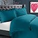 Nestl Teal Duvet Cover King Size - Soft Double Brushed King Duvet Cover Set, 3 Piece, with Button Closure, 1 Duvet Cover 104x90 inches and 2 Pillow Shams