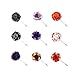 INNEE Handcrafted Lapel Flower 9pcs Boutonniere Pins in Clear Top Tin Box (Style 6)