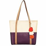 Minch Women bag Fashion Leather Splice Color Square Simple and Elegant Shoulder Bag Handbags (apricot-purple)