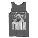 Star Wars Yoda Words of Wisdom Mens Graphic Tank Top