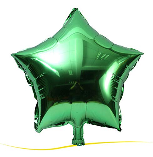 XGao 50pcs Foil Star Balloons 18 Inch Mylar Balloon 7 Colors Helium Metallic Latex Balloon for Birthday Parties Decor Wedding Party Engagement Christmas Celebration Holiday Baby Show (GN 5PC)