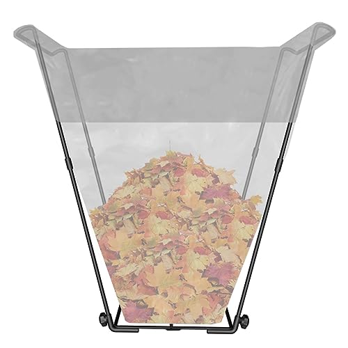 Outdoor Trash Bag Holder Stand - Heavy Duty Metal Garden Garbage