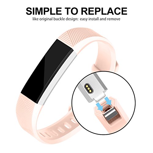 image for POY Compatible Bands Replacement for Fitbit Alta/Fitbit Alta HR, Adjus