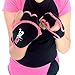 PILOXING Pair of Black and Pink 0.5 lb Weighted Gloves for Women