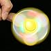 Malltop LED Light Fidget Spinner - High Speed Tri-Spinner Single Finger Decompression EDC Focus Gyro (Yellow)